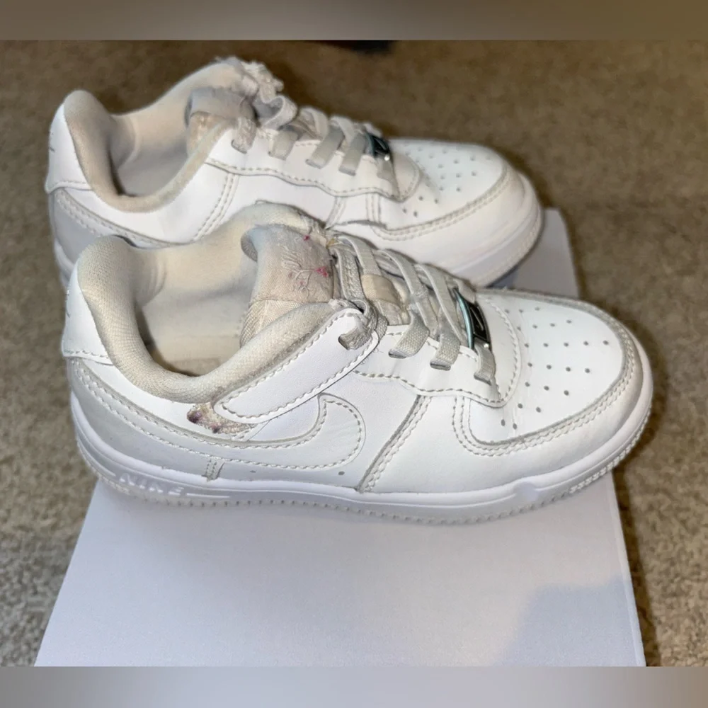 Toddler Force 1 Low EasyOn Kids White Sneakers